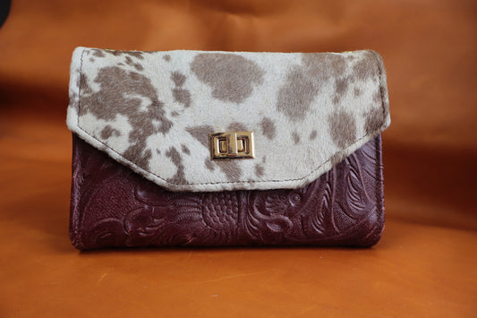 Cow Hide Cartera